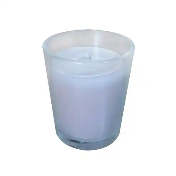 Vela Votiva Vaso Vidrio Beige