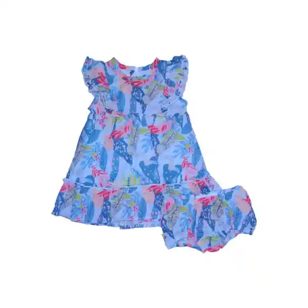 Vestido Bebe Niña Turquesa Pillin 9 M