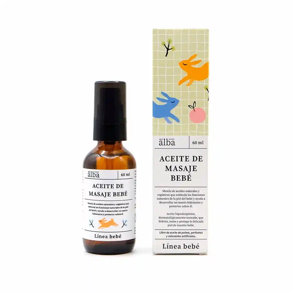 Del Alba Aceite de Masajes para Bebé