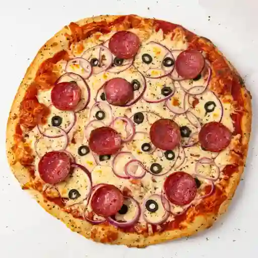 Pizza Diavola con Salami(3 a 4 Personas)