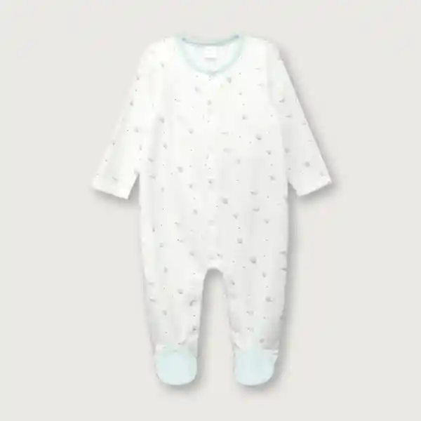 Pijama Osito Esencial de Niño Celeste Talla 6M Opaline