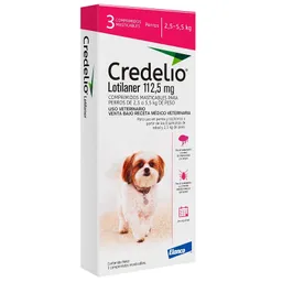 Credelio Antipulgas para Perro de 2.5 a 5.5 Kg