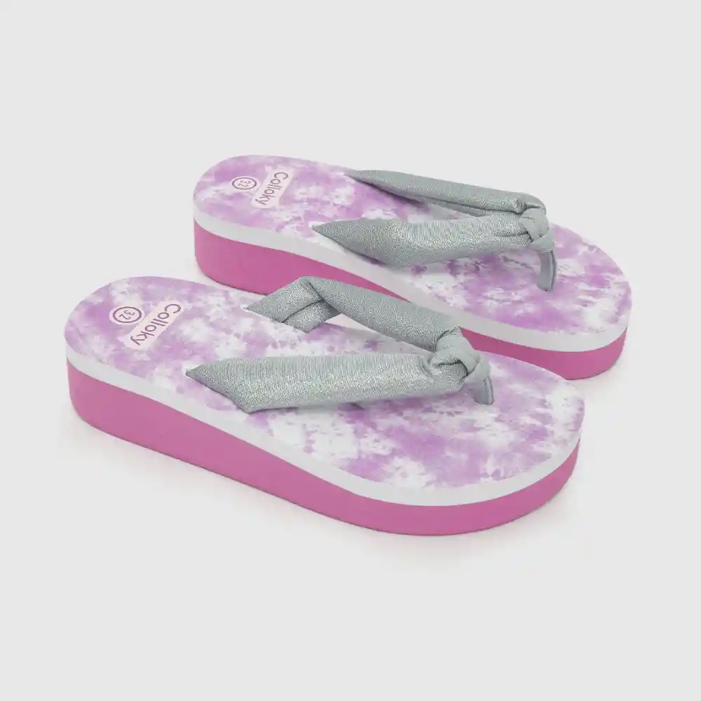 Sandalias Hawaiana De Niña Gris Talla 36