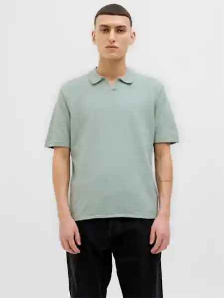 Jack & Jones Polera Manga Corta Verde Claro S 12269650