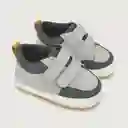 Zapatillas Urbana Doble Velcro de Niño Bebé Gris T.17 Opaline