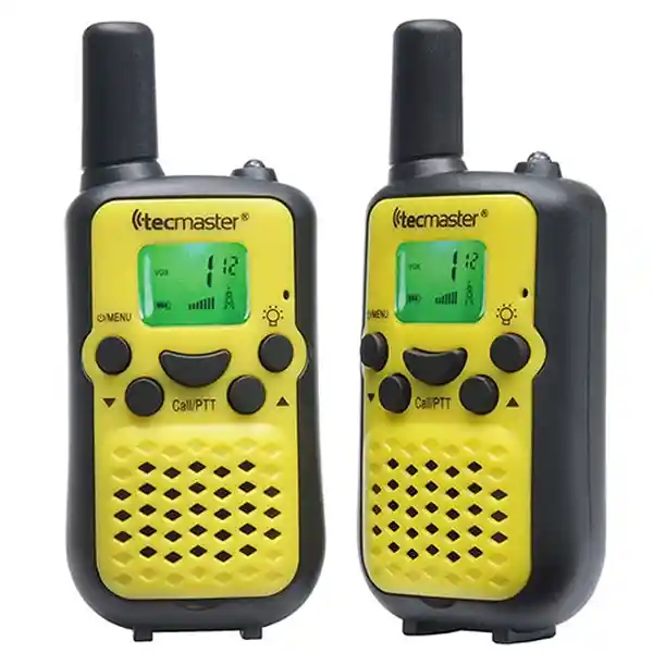 Tecmaster Walkie Talkie Radios Amarillo TM-700502-YL