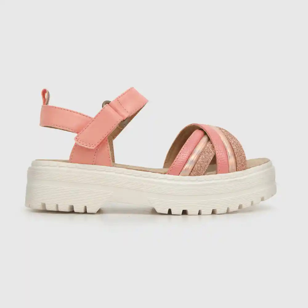Sandalias Velcro Niña Naranjo Talla 38