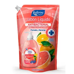 Jabón Líquido Ballerina Antibacterial Pomelo y Naranja