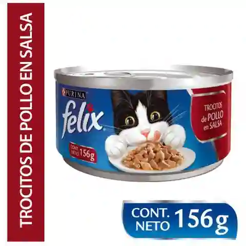 Felix Alimento Húmedo para Gato Sabor a Trocitos de Pollo en Salsa 