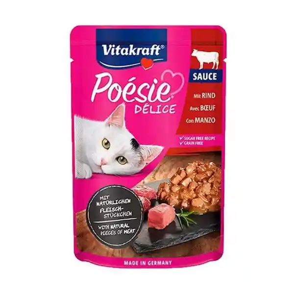 Vitakraft Alimento Para Gato Poésie Pouch Carne