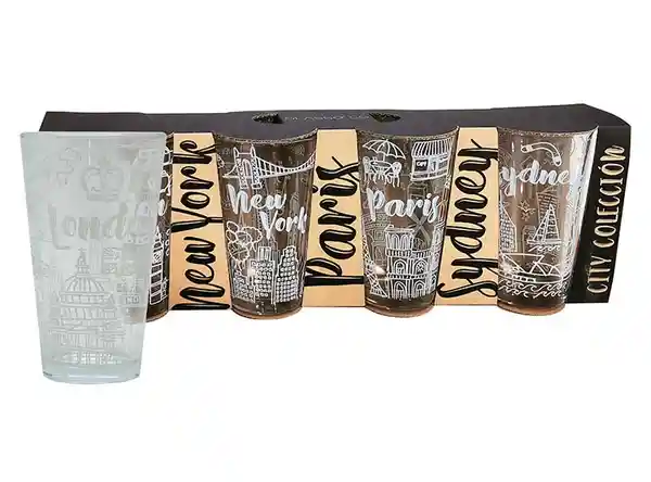 Glasso Set Vasos Collection City