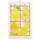 Paño Cocina de Algodón Velour Amarillo Estampado