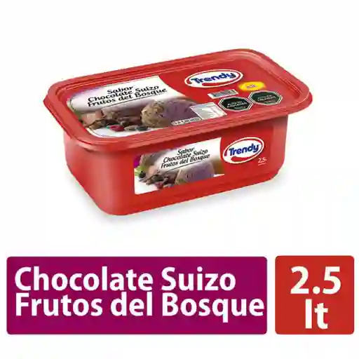 Trendy Helado Sabor Chocolate Suizo y Frutos del Bosque