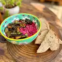 Hummus con Vegetales Asados