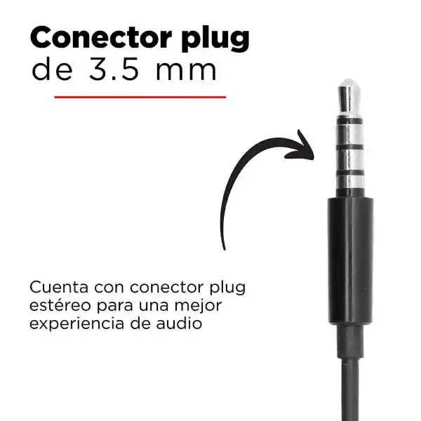 Miniso Audífonos de Cable Negro 1318