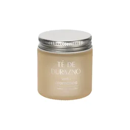 Vela de Vidrio Con Tapa té de Durazno