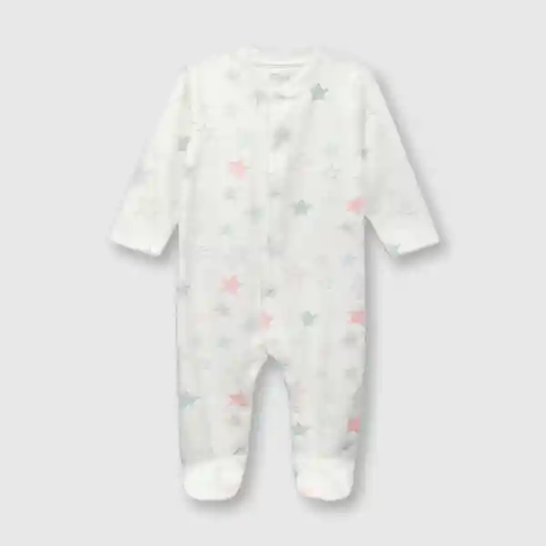 Osito Estrellas de Bebé Niña Off White Talla 0M Colloky