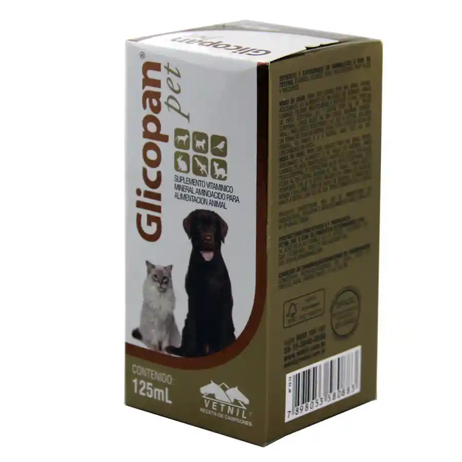 Glicopan Suplemento Vitamínico para Caninos- Felinos-Mustélidos y Reptiles 