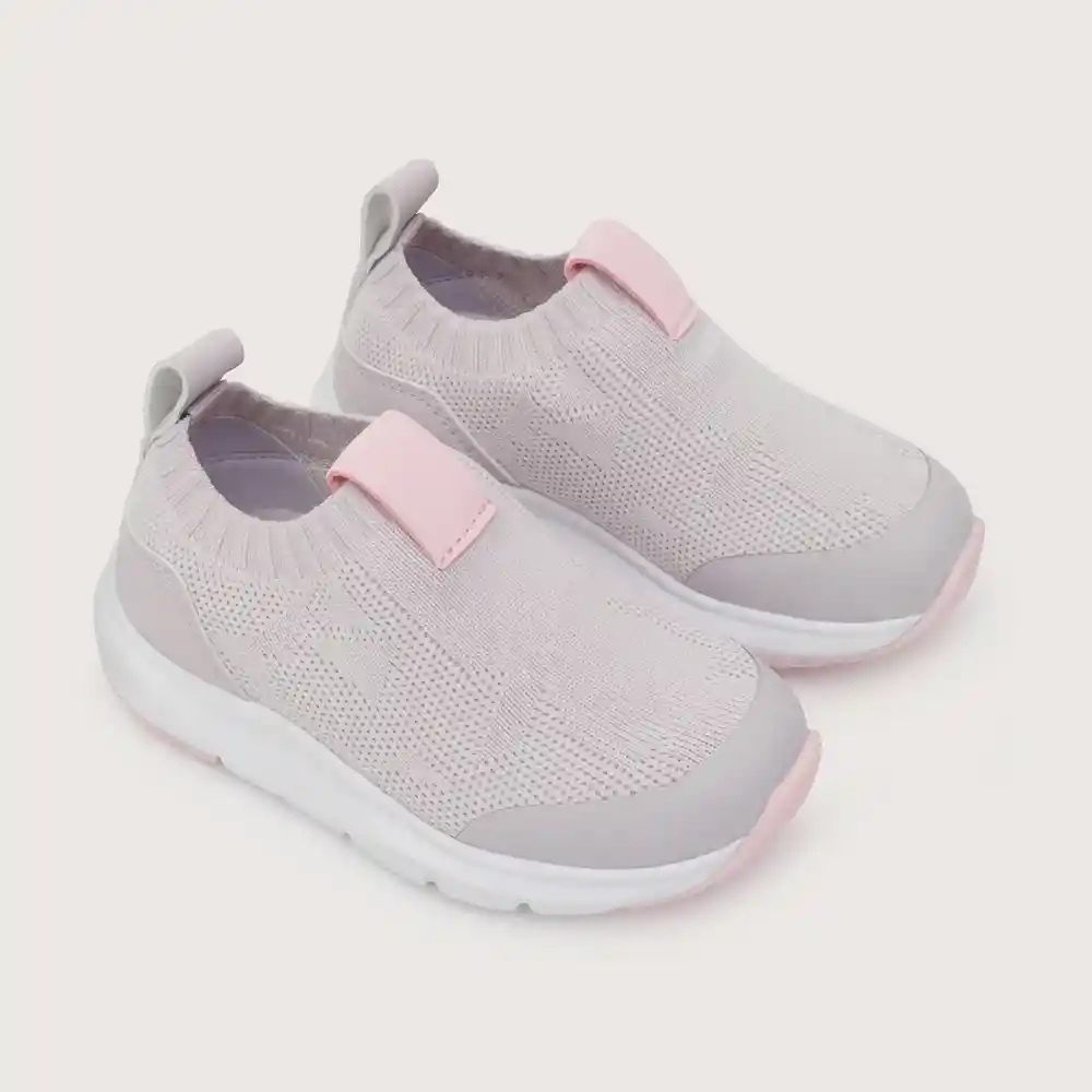 Zapatillas Deportiva Tipo Calcetín Niño Lila Talla 28