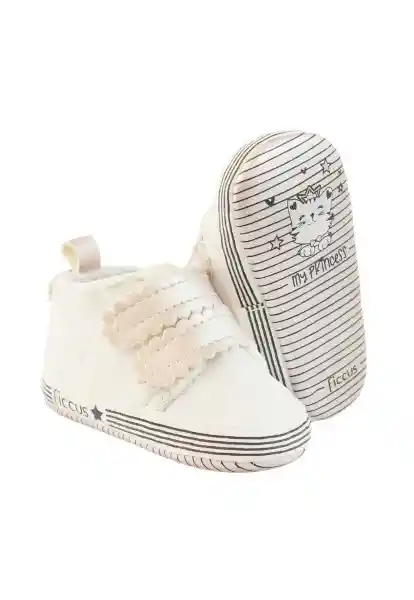 Zapatillas Urbana 2 Velcros Soft Bebé Niña Blanco 16 802 Ficcus