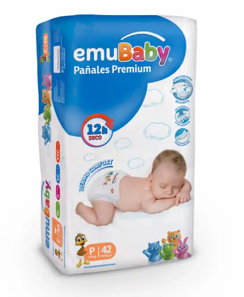  Emubaby Panal Desechable Premium Talla P 
