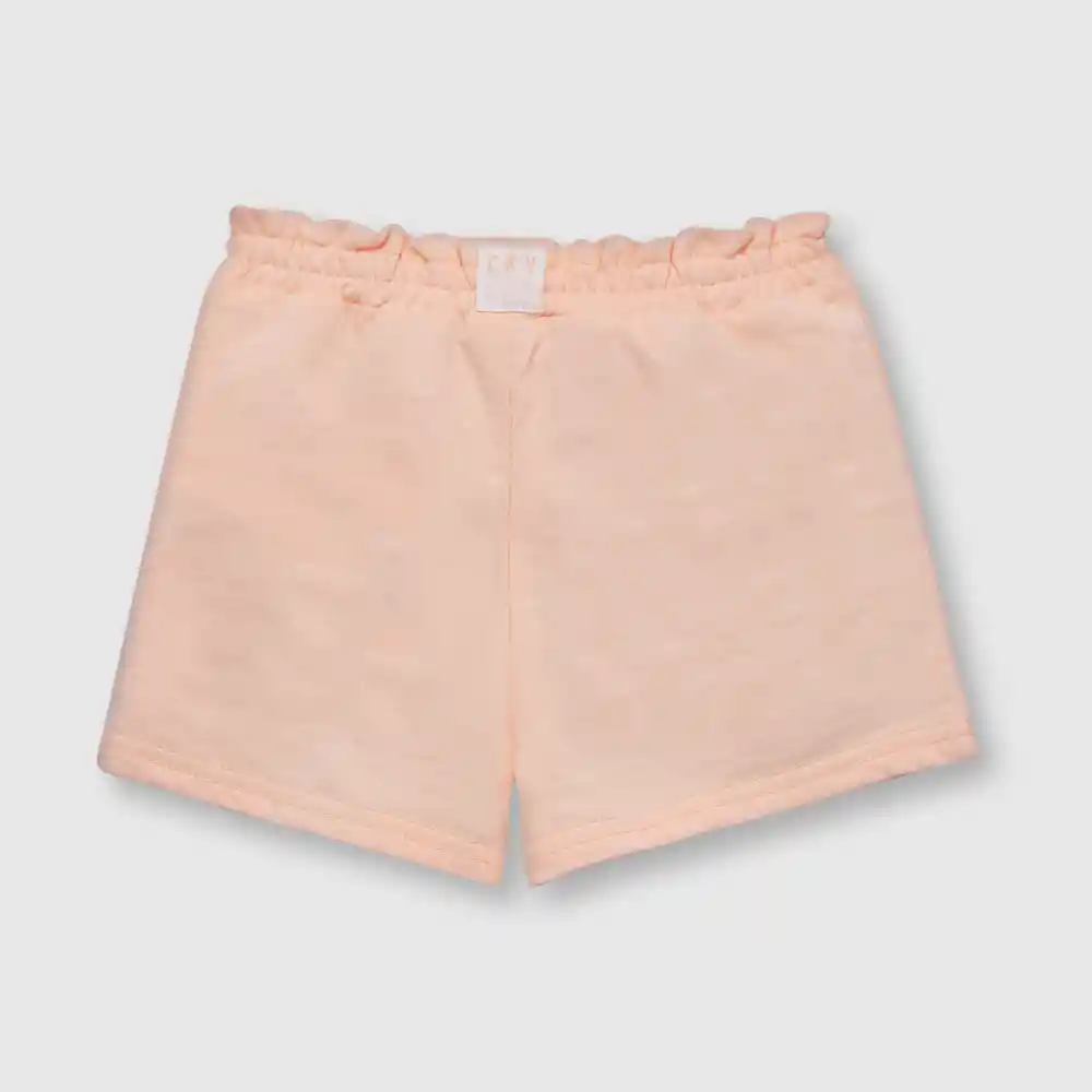 Short De Bebé Cintura Recogida Niña Damasco Talla 12/18m