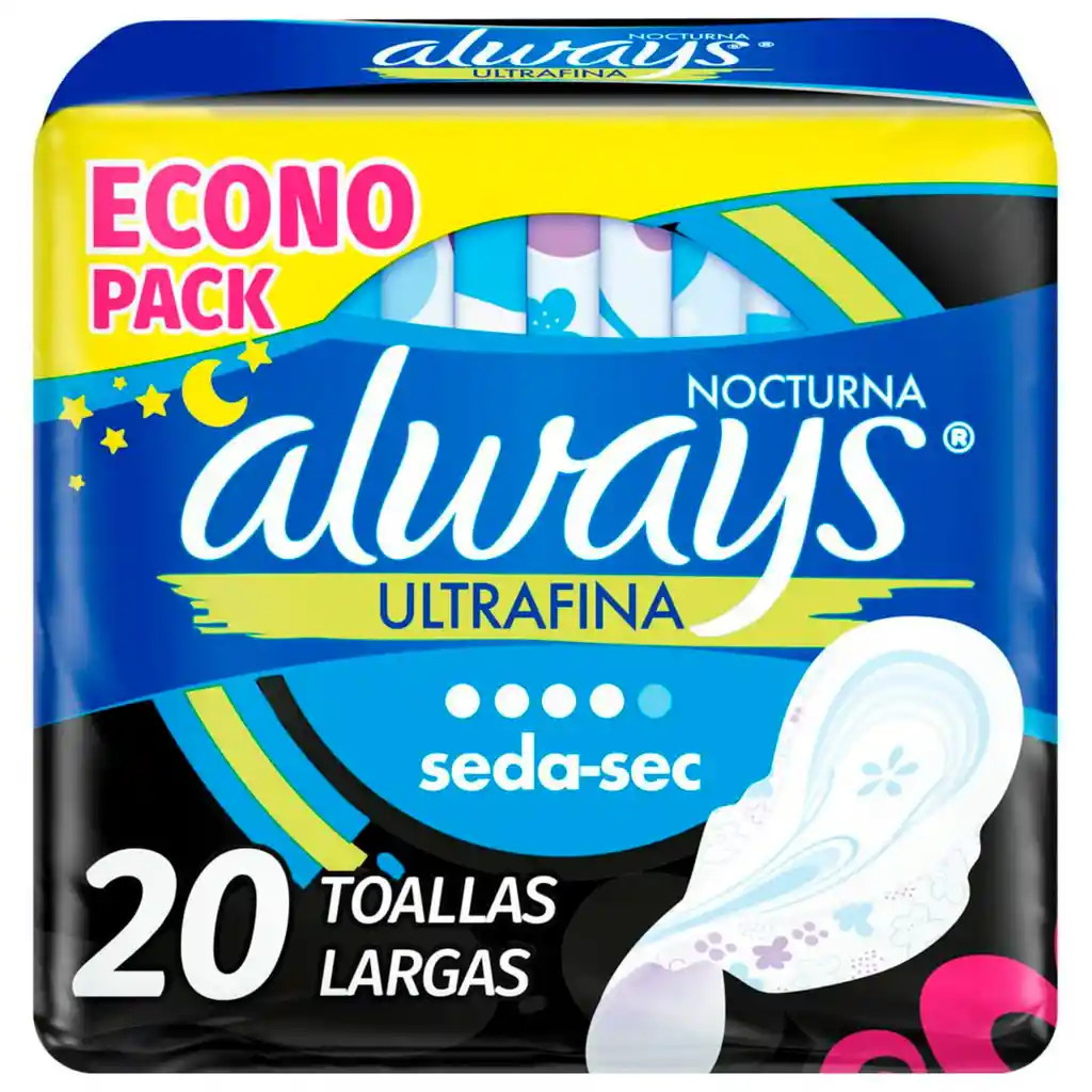 Always Toallas Higiénicas Flexi Alas Felices Sueños