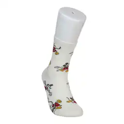 Miniso Calcetines Mickey Mouse Para Niño Blanco 21 cm