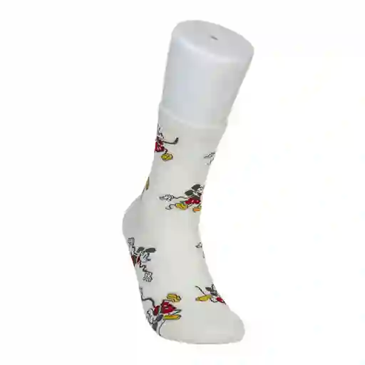 Miniso Calcetines Mickey Mouse Para Niño Blanco 21 cm