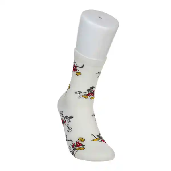 Miniso Calcetines Mickey Mouse Para Niño Blanco 21 cm