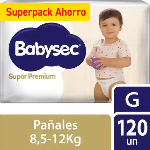 Babysec Pañal Super Premium Cuidado Total Talla G