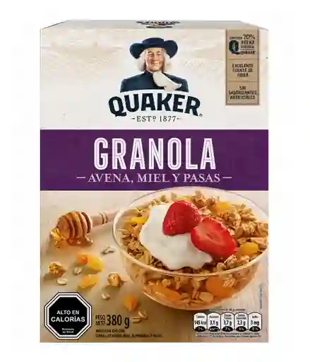 Quaker Granola de Avena Miel y Pasas