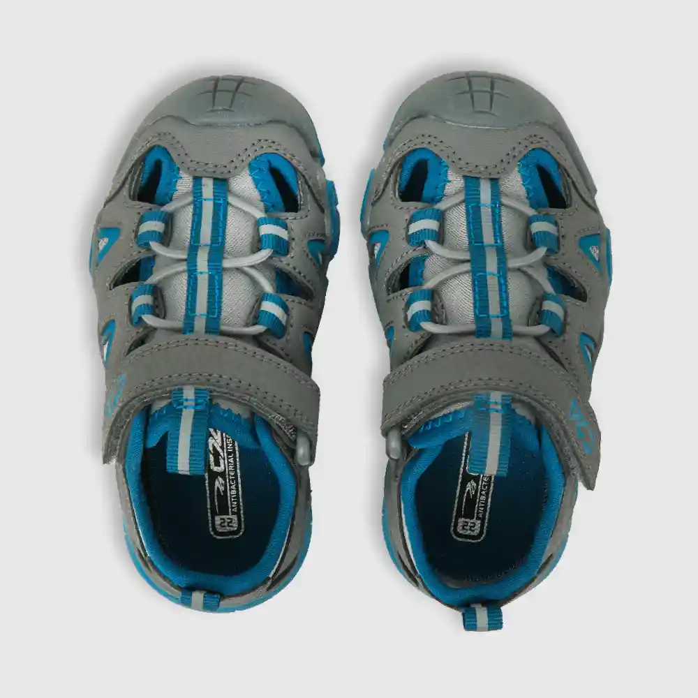 Sandalias Mesh Lateral De Niño Gris Talla 21