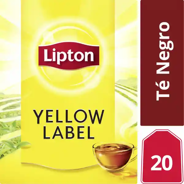 Lipton té Negro Yellow Label