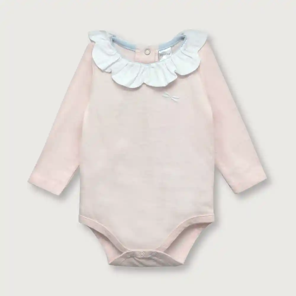 Body Cuello Pétalos Niña Rosado Talla 6M Opaline