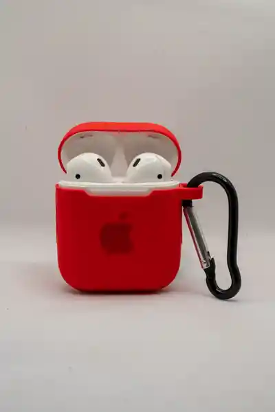 Funda Silicona Para AirPods 1Er y 2da Rojo