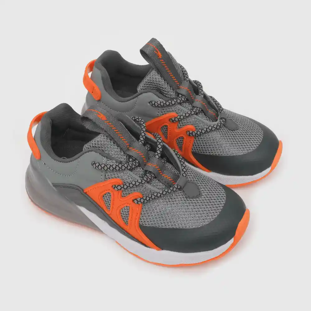 Zapatillas Deportiva De Niño Gris Talla 22