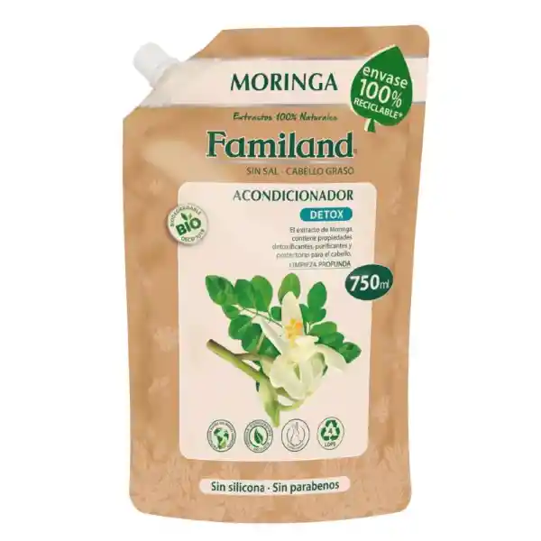 Familand Acondicionador Mori Negro a Bio Reciclable