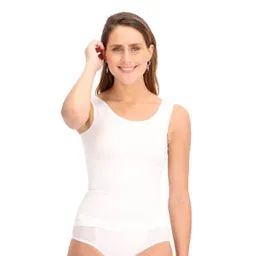 Polera Reductora Sin Mangas Blanco Talla L Caffarena