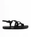 Lounge Sandalias Paradiso Cuerdas Talla Negro 36