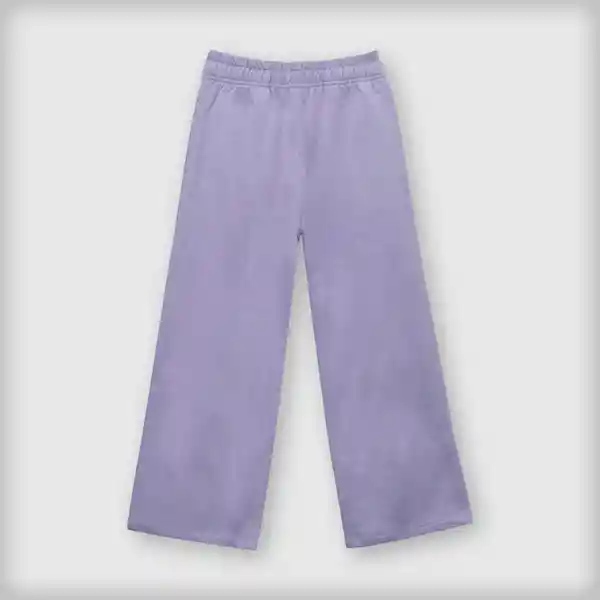 Pantalón de Buzo Ancho de Niña Morado Talla 12A Colloky