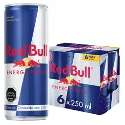 Red Bull Bebida Energética, 250 ml (6 latas)