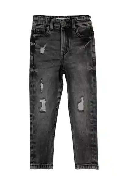 Jean Kids Straight Liberty 246 Niño Negro Talla 4 Años Ficcus