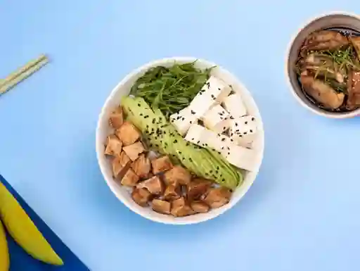 Chicken teri gohan bowl + gyozas