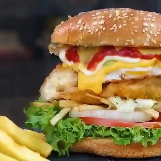 165-hamburguesa Chicken Crispy