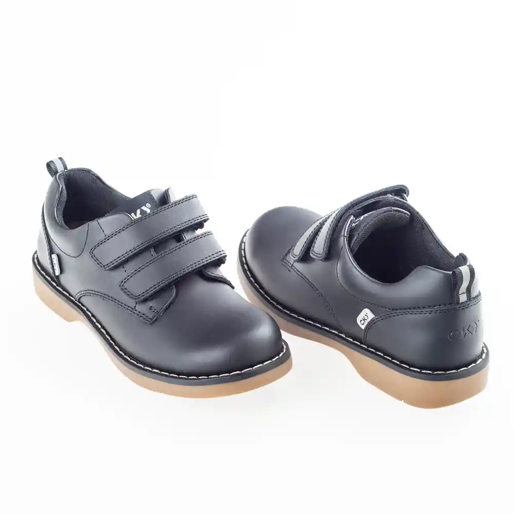 Zapatos Escolar De Niña Junior Negro Talla 29