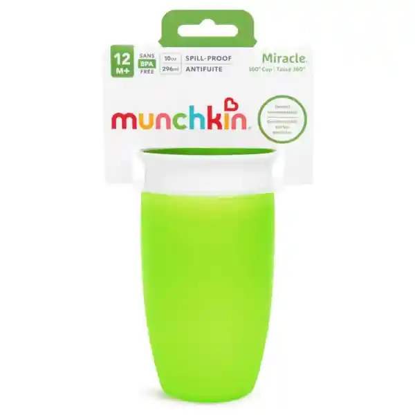 Vaso Antiderrame Miracle 360 Sippy Munchkin - Verde 296 mL