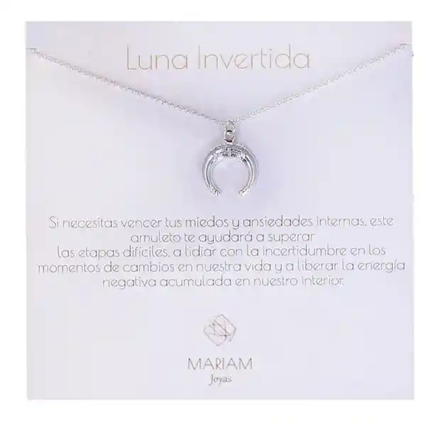 Collar Luna Invertida Silver