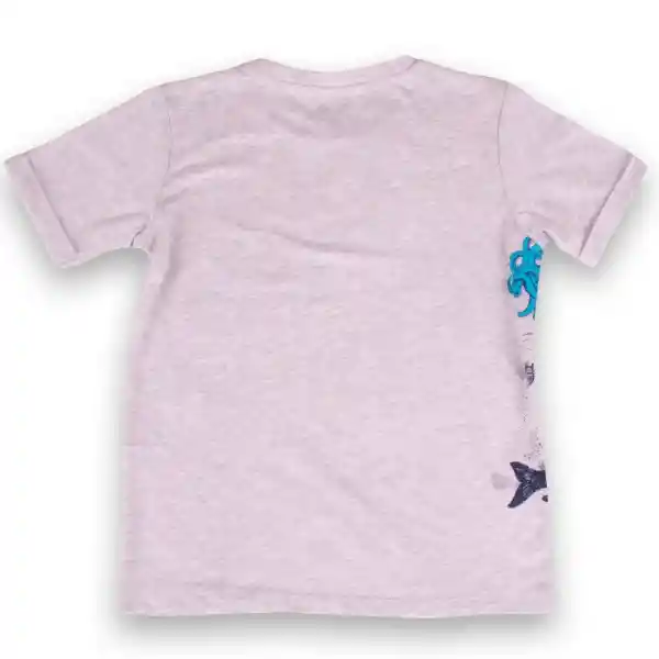 Polera Niño Gris Claro Talla 12 A Pvy662-23 mLg Pillín