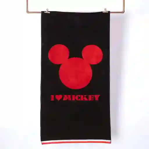Disney Toalla Jacquard Mickey Negro 80 x 160